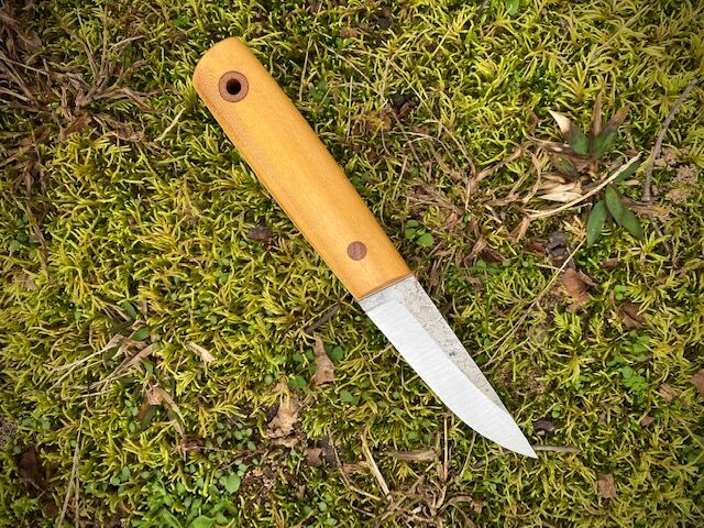 Custom Mini-Puukko Osage with White Liners - Image 3